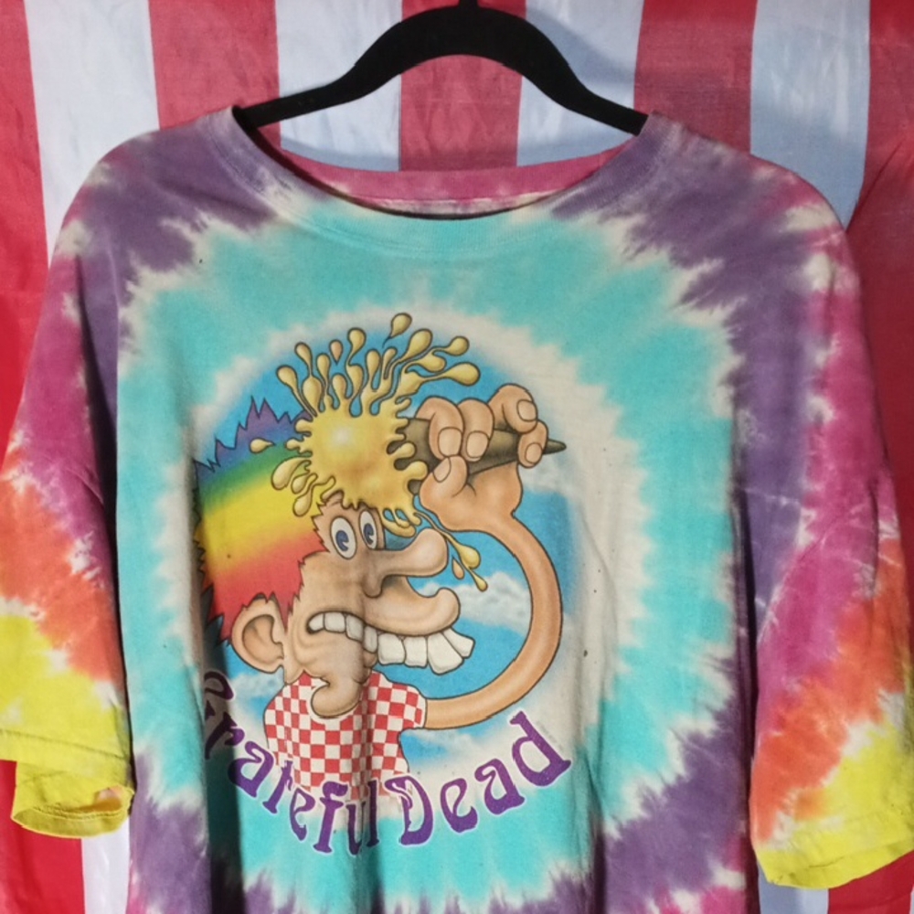 2003 GRATEFUL DEAD LIQUID BLUE TSHIRT TIE DYE EUROPE 72 TOUR REPRINT